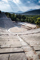 Epidavros amphitheater in Greece