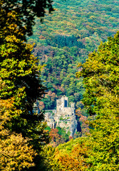 Rheinstein Castle in the Rhine Gorge, Germany
