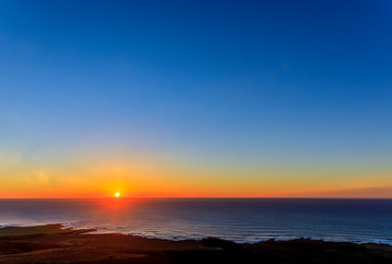 Sunset over the Ocean in Los Osos, CA