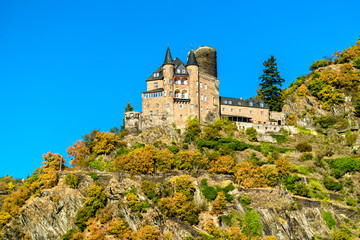 Fototapeta premium Katz Castle in the Rhine Gorge, Germany