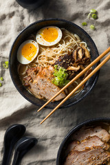 Homemade Japanese Pork Tonkotsu Ramen