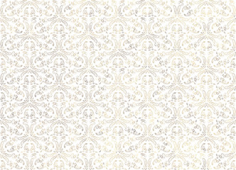 white stylized background with stylized floral ornament
