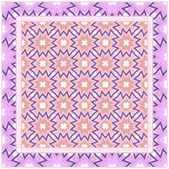 Decorative Pattern With Geometric Ornament. Perfect For Printing On Fabric Or Paper. Vector Illustration.