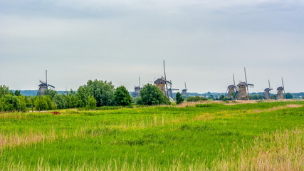 Windmills in Kinderdijk, Netherlands