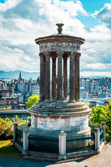 Dugald Stewart Monument of Edinburgh, Calton Hill, Scotland