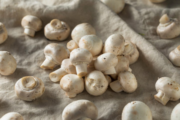 Raw Organic White Button Mushrooms