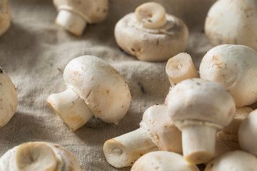 Raw Organic White Button Mushrooms