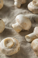 Raw Organic White Button Mushrooms