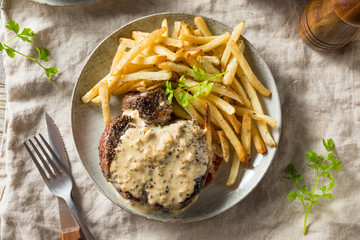 Homemade Steak Au Poivre