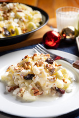 Apple salad for christmas