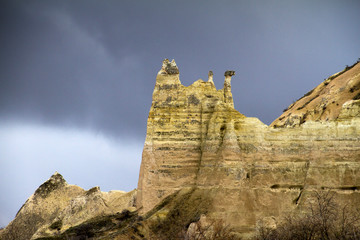 Fototapeta na wymiar Panorami della Cappadocia, Turchia