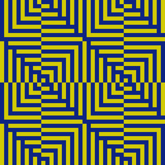 Vector geometric lines pattern. Abstract graphic ornament with stripes, squares