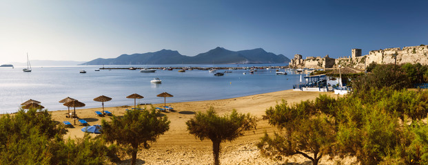Fototapeta premium Methoni beach in the south of Peloponnese, Greece