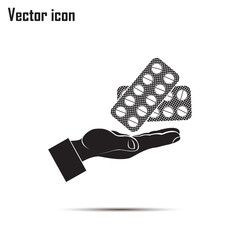 pills vector icon