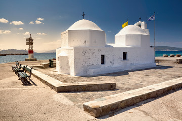 Little church on Aegina Island in Greece