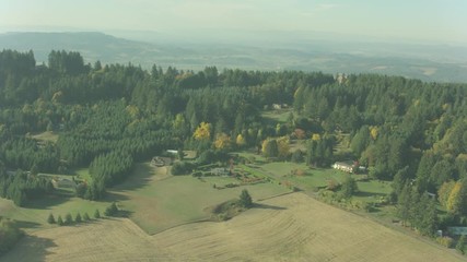 Oregon Wine Farm Country Aerial