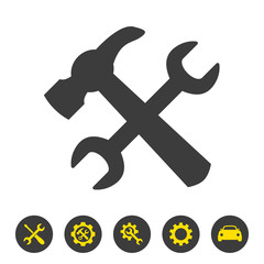 Service tool icon on white background.