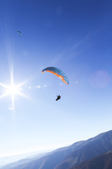 paragliding, good paragliding, paragliding high in the mountains