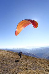 paragliding, good paragliding, paragliding high in the mountains