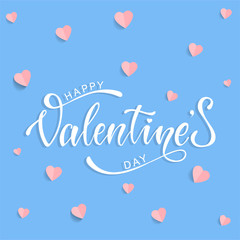 Happy Valentine's Day poster, banner, greeting card design