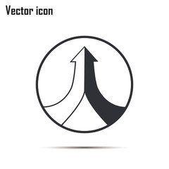 One goal. The two arrows are connected in one direction up.