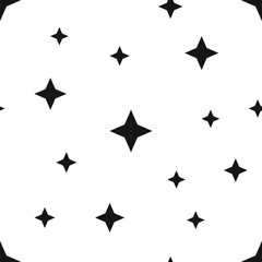 Vector seamless stars pattern. Star background based on random elements for high definition concept