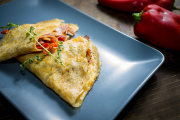 Omelet with vegetables