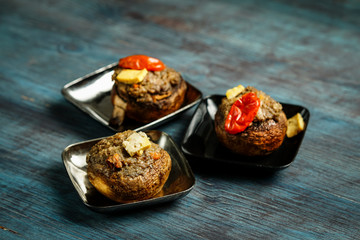 Mushrooms mini tarts