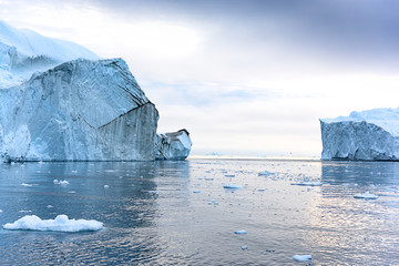 Fototapeta na wymiar Glacier on Arctic Ocean in Greenland