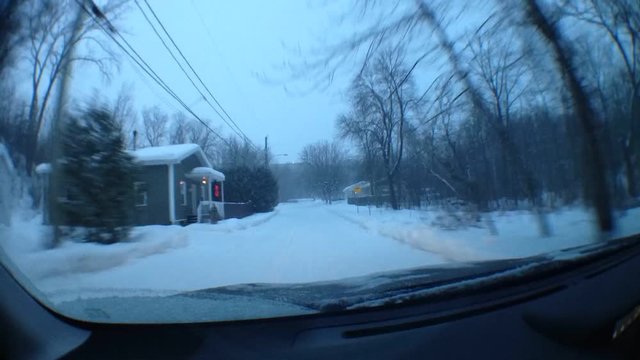 route en hiver