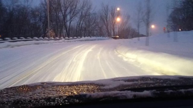 route en hiver