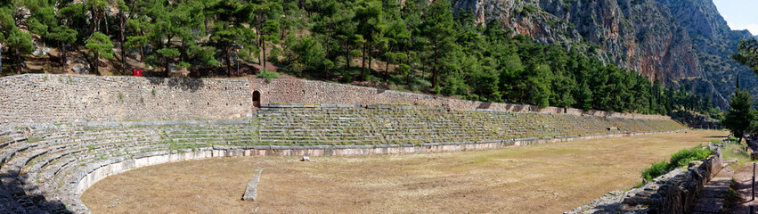 Stade du site archéologique de Delphes, Grèce