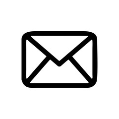 Email envelope outline - obrazy, fototapety, plakaty