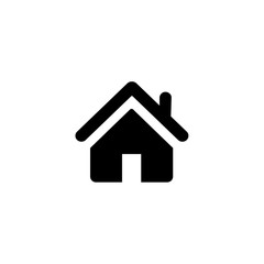 home silhouette icon logo