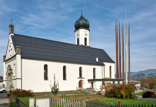 Parish Church of Peter and Paul. Town of Andelsbuch, district of Bregenz, state of Vorarlberg, Austria.