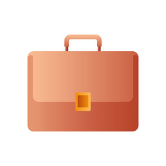 hand luggage isolated icon