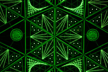 Abstract flower and star shape background