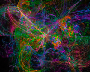 abstract digital fractal, beautiful background, disco, party