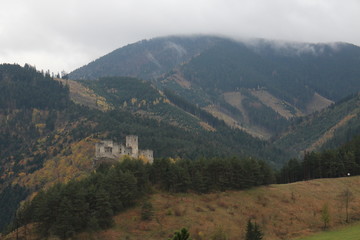 Strečno castle in Žilina region, Slovakia