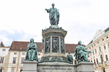 Statue in Hofburg Palace in Vienna, Austria