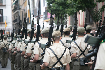 Obraz premium ejercito,españa,sevilla