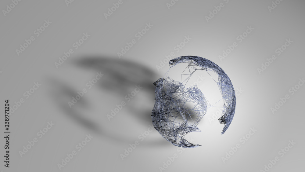Poster world map point, line, composition, representing the global, global network connection,realistic mod
