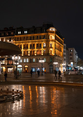Fototapeta na wymiar Opernplatz und Fressgasse Frankfurt am Main