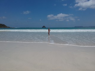 Holiday summer lombok beach