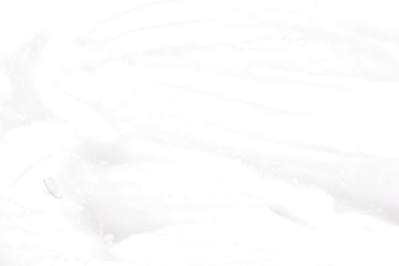 Fototapeta na wymiar White foam bubbles texture isolated on white