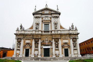 Fototapeta na wymiar Basilica of Santa Maria in Porto - Ravenna - Italy