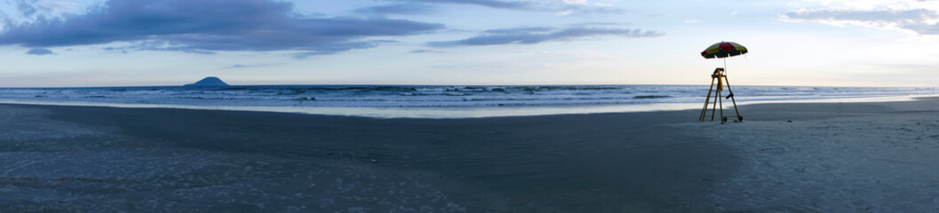 Panoramic beach Guarujá São Paulo Brazil      