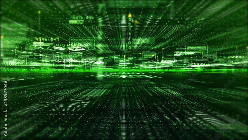 Poster hi-tech digital display holographic information abstract background