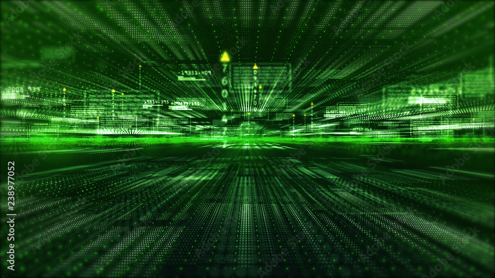 Aufkleber hi-tech digital display holographic information abstract background