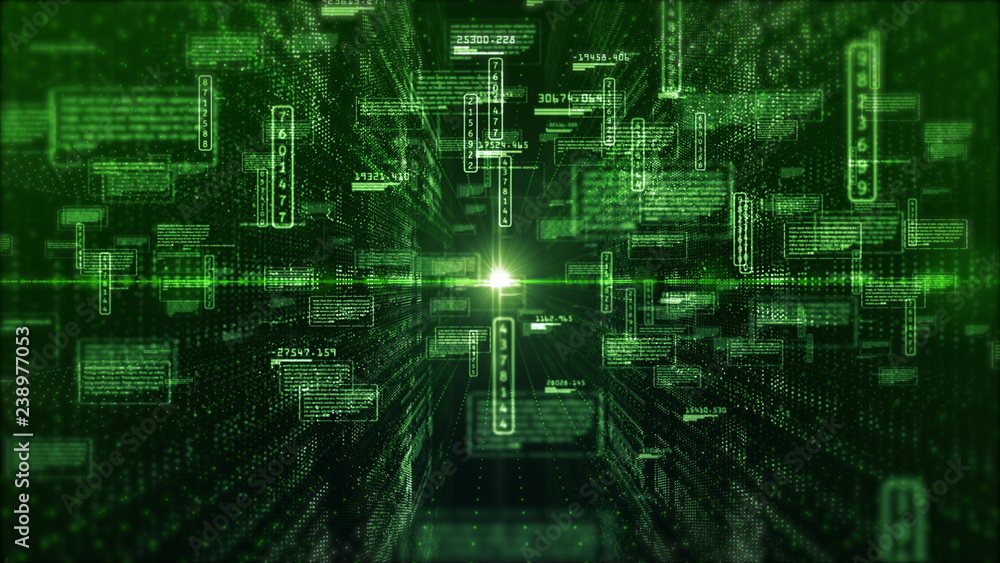 Poster hi-tech digital display holographic information abstract background